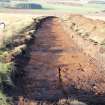 Evaluation photograph, Post-excavation Trench 1 taken from E, Soutra Quarry Extension, Humbie, Borders