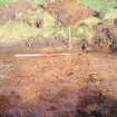 Evaluation photograph, S facing section of trench taken from S, Soutra Quarry Extension, Humbie, Borders