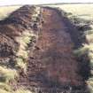 Evaluation photograph, Post-excavation Trench 1 taken from W, Soutra Quarry Extension, Humbie, Borders