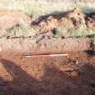 Evaluation photograph, SE facing section of trench taken from SE, Soutra Quarry Extension, Humbie, Borders