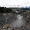Watching Brief photograph, General view previous quarry workings taken from N, Edston Quarry, Scottish Borders