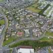 Oblique aerial view from east showing Mid- to Late C20 (Barefoots), Mid- to Late C20 (Deanhead) and Recreation (Holiday Park) Areas of Townscape Character, Eyemouth