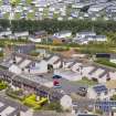 Oblique aerial view from south-west showing Mid- to Late C20 (Deanhead), Mid- to Late C20 (Barefoots) and Recreation (Holiday Park) Areas of Townscape Character, Eyemouth