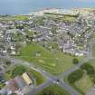 Oblique aerial view from south showing Mid- to Late C20 (Deanhead), Mid- to Late C20 (Barefoots) and Recreation (Holiday Park) Areas of Townscape Character, Eyemouth