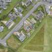 Aerial view showing Mid- to Late C20 (Barefoots) Area of Townscape Character, Eyemouth