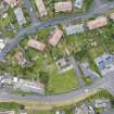 Aerial view showing Mid- to Late C20 (Barefoots), Victorian Expansion and Inter-War (Hurkur Crescent and Schools) Areas of Townscape Character, Eyemouth