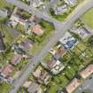 Aerial view showing Mid- to Late C20 (Barefoots) Mid- to Late C20 (Deanhead) and Inter-War (Hurkur Crescent and Schools) Areas of Townscape Character, Eyemouth