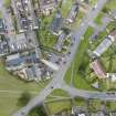 Aerial view showing Mid- to Late C20 (Deanhead) and Inter-War (Hurkur Crescent and Schools) Areas of Townscape Character, Eyemouth