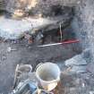 Excavation photograph, Location of test pit, Paisley Abbey, Renfrewshire