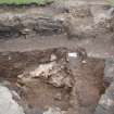 Excavation photograph, NW corner - final, Paisley Abbey, Renfrewshire