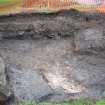 Excavation photograph, West section after machining, Paisley Abbey, Renfrewshire