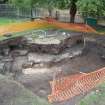 Excavation photograph, Trench after cleaning, Paisley Abbey, Renfrewshire