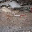 Excavation photograph, Second step started and cleaned, Paisley Abbey, Renfrewshire