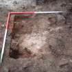 Excavation photograph, Detail of 013 feature and half section, Paisley Abbey, Renfrewshire