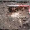 Excavation photograph, Detail of 013 half section, Paisley Abbey, Renfrewshire