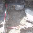 Excavation photograph, Mortared stones by E baulk, Paisley Abbey, Renfrewshire