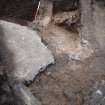 Excavation photograph, Eastern side of concrete, Paisley Abbey, Renfrewshire