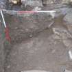 Excavation photograph, Detail of section of central baulk, Paisley Abbey, Renfrewshire