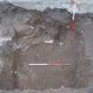 Excavation photograph, Detail of S part of central area, Paisley Abbey, Renfrewshire