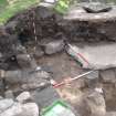 Excavation photograph, Relationships with drain and tenements, Paisley Abbey, Renfrewshire