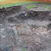 Excavation photograph, NE corner with concrete and tenement foundations, Paisley Abbey, Renfrewshire