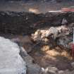 Excavation photograph, Central area W section, Paisley Abbey, Renfrewshire