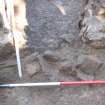 Excavation photograph, Detail stones between 025 and 030, Paisley Abbey, Renfrewshire