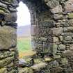 Dun Scolpaig, tower, interior, ground floor E window