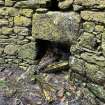 Dun Scolpaig, tower, interior, fireplace