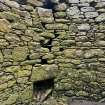 Dun Scolpaig, tower, interior, fireplace and location of flue