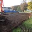 Watching Brief photograph, Film 2, Stripped area, N corner, Taken from SE, St Ronan's Primary School, Innerleithen