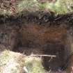 Watching Brief photograph, West facing section of Test Pit 1 taken from W, Five Jays, Cleghorn, South Lanarkshire