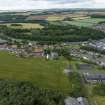 Oblique aerial view from north-east showing Modern (Gunsgreenhill) Area of Townscape Character, Eyemouth