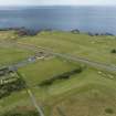 Oblique aerial view from south-west showing Recreation (Golf Course) Area of Townscape Character, Eyemouth