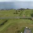 Oblique aerial view from west showing Recreation (Golf Course) Area of Townscape Character, Eyemouth