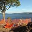 Excavation photograph, Area view looking east taken from W, Keas Cottage, Spinningdale, Highlands