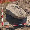 Excavation photograph, Stone A taken from N, Keas Cottage, Spinningdale, Highlands