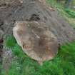 Excavation photograph, Stone A (back) taken from S, Keas Cottage, Spinningdale, Highlands