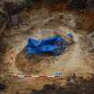 Excavation photograph, Mid-excavation of cut [004] after cleaning, Keas Cottage, Spinningdale, Highlands