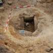 Excavation photograph, After cleaning skeleton taken from N, Keas Cottage, Spinningdale, Highlands