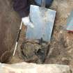 Excavation photograph, Lifting Beaker, Keas Cottage, Spinningdale, Highlands