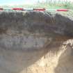 Excavation photograph, Detail of exposed section taken from NW, Farr by Bettyhill, Sutherland, Highland