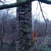 Survey photograph, View showing construction of south end east wall taken from SW, Walled Garden, Dumfries House, Cumnock, East Ayrshire