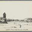 Sketch showing Greenan Castle and Heads of Ayr.