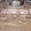 Watching Brief photograph, Post-excavation S facing side, Kirtlebridge Marquess SPS Pipeline, Dumfries and Galloway