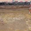 Watching Brief photograph, W facing section of trench, Kirtlebridge Marquess SPS Pipeline, Dumfries and Galloway