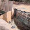 Watching Brief photograph, Working shot of section with piles and box taken from W, Kirtlebridge Marquess SPS Pipeline, Dumfries and Galloway