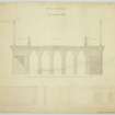 Dean Bridge  Cross-section and details of railings and parapet