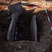 Excavation photograph, Post-excavation of skeleton, Torbreck Cist, Inverness