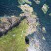 Aerial view of Eyemouth Battery and Eyemouth Fort, King's Mount, Eyemouth